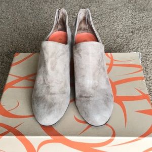 ViaSpiga Taupe Suede Platform Fabienne Booties